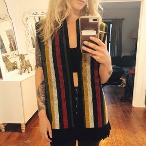 Super cute multi colored vintage vest